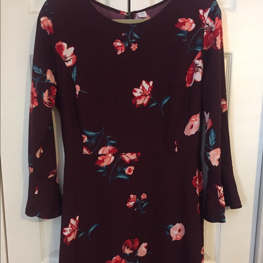 Long Bell Sleeve Swing Dress